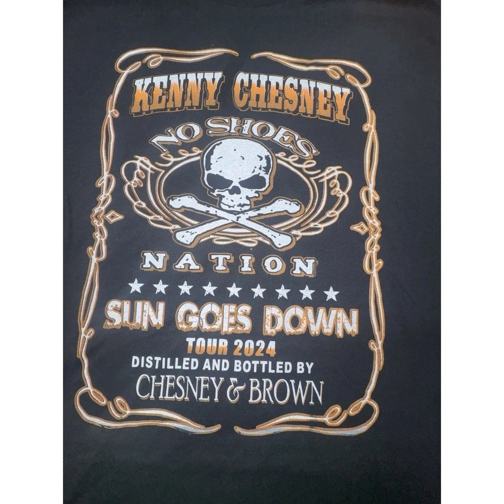 Kenny Chesney Zac Brown Band Sun Goes Down Tour 2024 T-shirt Size 2XL - Picture 2 of 7
